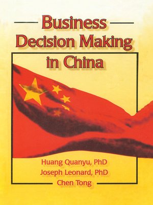cover image of Business Decision Making in China